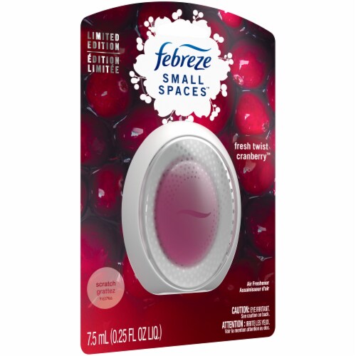 Febreze Small Spaces Fresh Twist Cranberry Air Freshener Perspective: front