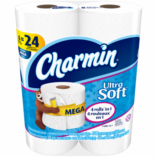 Charmin Ultra Soft Mega Roll Bath Tissue 6 rolls Fred Meyer