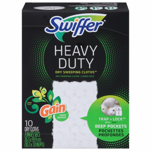 Swiffer® Gain Original Scent Heavy Duty Dry Sweeping Cloth Refills Perspective: front