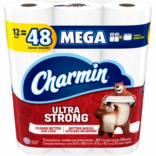 Charmin Ultra Strong Mega Roll Bath Tissue, 12 rolls - Fred Meyer