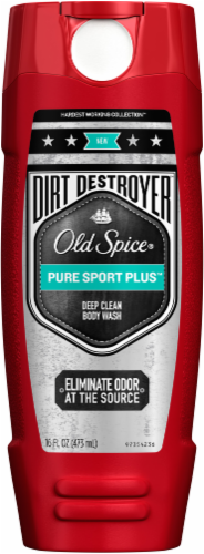 Old Spice Dirt Destroyer Pure Sport Plus Deep Clean Body Wash Perspective: front