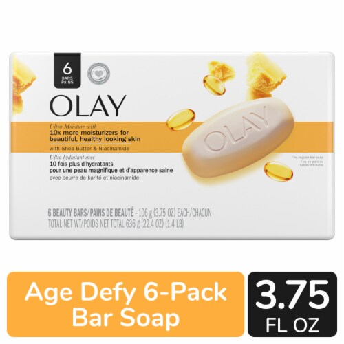 Olay Ultra Moisture 6-Pack Bar Soap Perspective: front