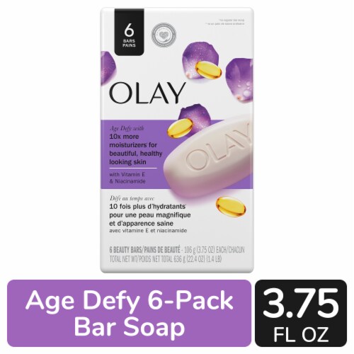 Olay Age Defying Bar Soap with Vitamin E and Vitamin B3 Complex Beauty Bars Perspective: front