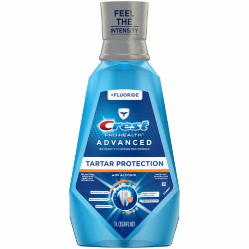 Crest Pro-Health Advanced Mouthwash Tartar Protection Refreshing Mint Perspective: front