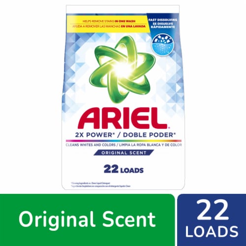 Ariel Original Powder Laundry Detergent Powder Perspective: front
