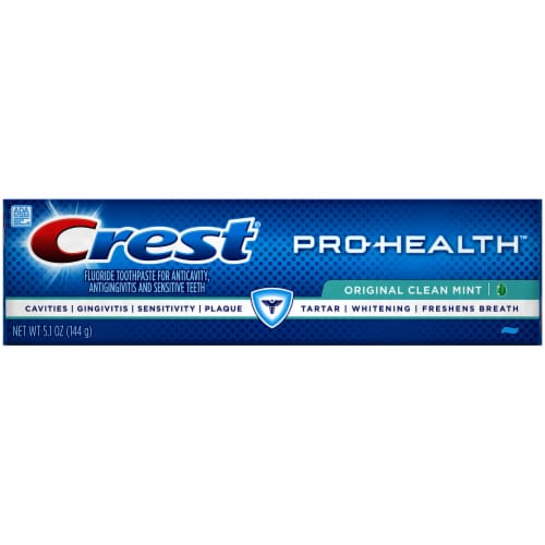 Crest Pro-Health Original Clean Mint Fluoride Toothpaste Perspective: front