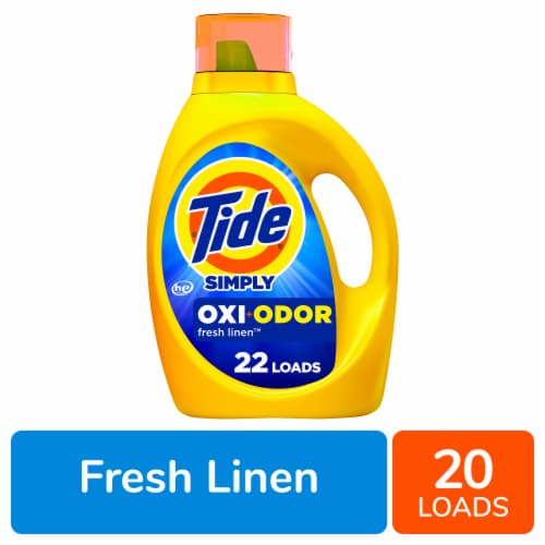 Tide Simply Odor Rescue Fresh Linen Liquid Laundry Detergent, 31