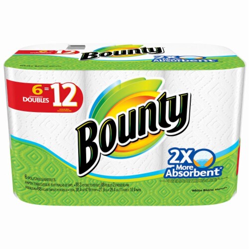 Bounty Double Roll Paper Towels Perspective: front