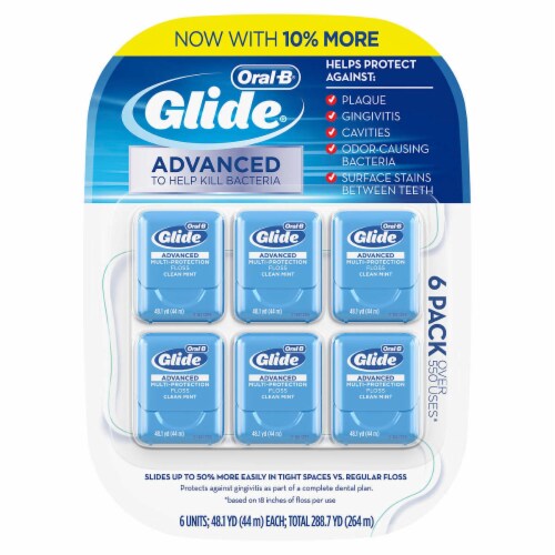 Oral-B Glide Advanced Floss, 6-pack Perspective: front