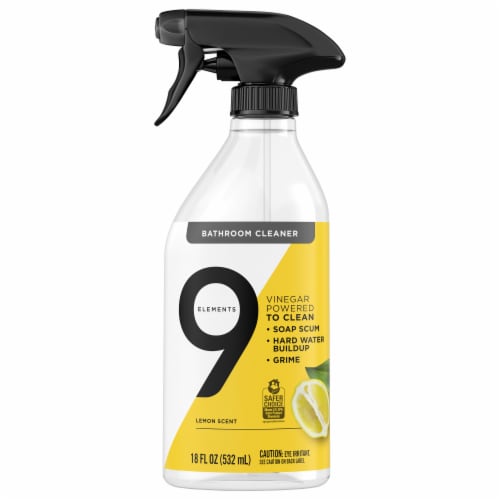 9 Elements Lemon Bathroom Cleaner Spray, 18 fl oz - Smith's Food and Drug