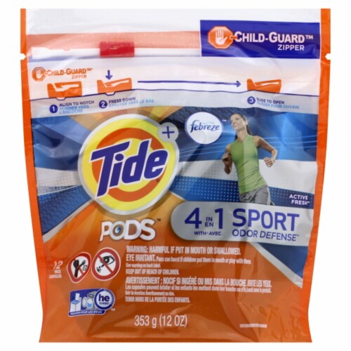 Tide® Pods With Febreze Active Fresh Laundry Detergent Pods Perspective: front
