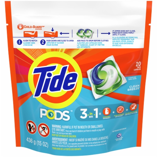 Tide PODS Ocean Mist Pacs Laundry Detergent Pods Perspective: front