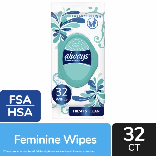 Always Feminine Wipes Fresh & Clean Perspective: front
