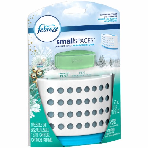 Febreze Small Spaces Freshcut Pine Air Freshener Unit Perspective: front