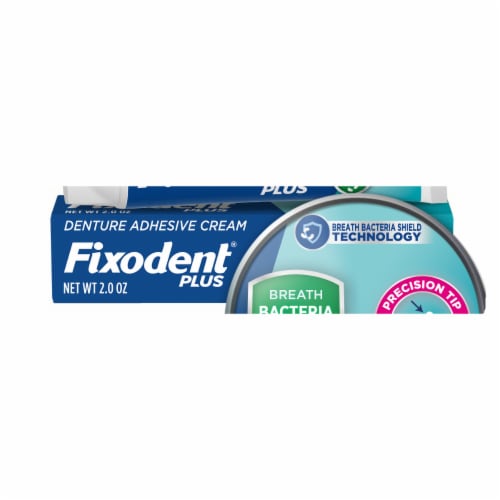 Fixodent® Plus Precision Hold & Seal Scope Flavor Denture Adhesive Cream Perspective: front