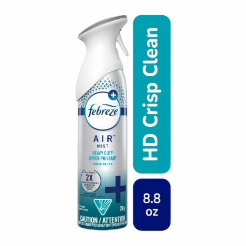 Febreze Heavy Duty Crisp Clean Odor-Fighting Air Freshener, 8.8 oz