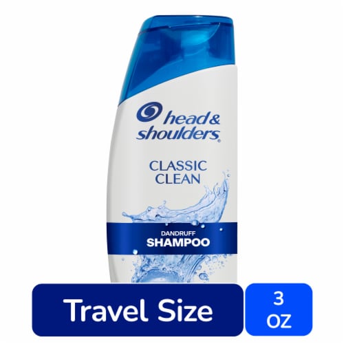 Head and Shoulders Dandruff Shampoo, Classic Clean for Daily Use Travel Size Perspective: front