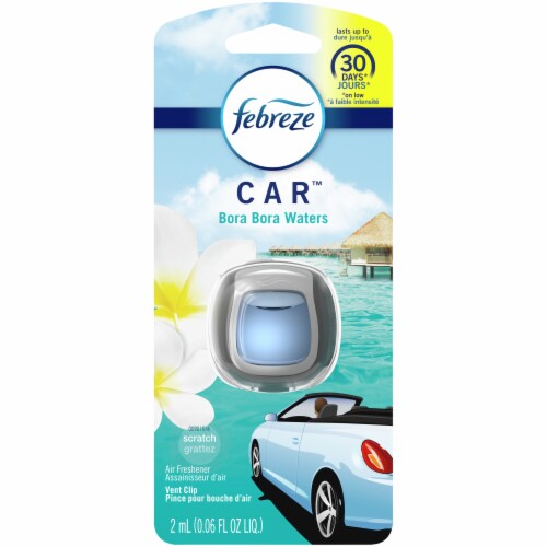 Febreze Car Bora Bora Waters Air Freshener Car Vent Clip, 1 ct