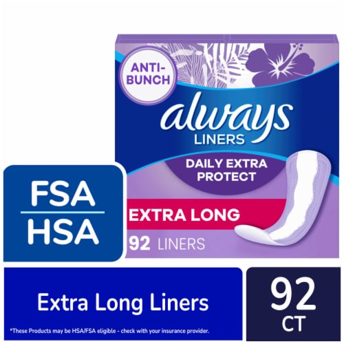 Always Anti-Bunch Xtra Protection Extra Long Daily Liners Perspective: front