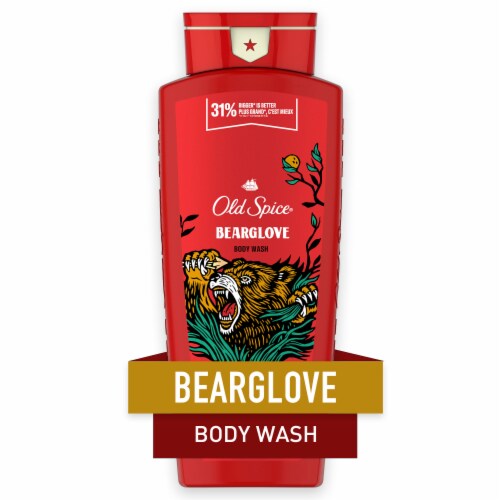 Old Spice Bearglove Body Wash Perspective: front