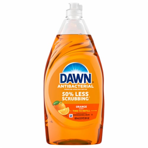 Dawn® Ultra Antibacterial Orange Scent Dishwashing Liquid Perspective: front