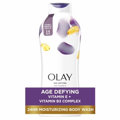 Olay Age Defying Vitamin E Body Wash Perspective: front