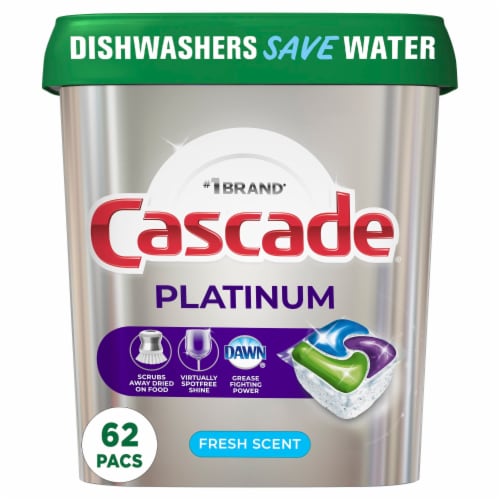 Cascade Platinum ActionPacs Fresh Scent Dishwasher Detergent