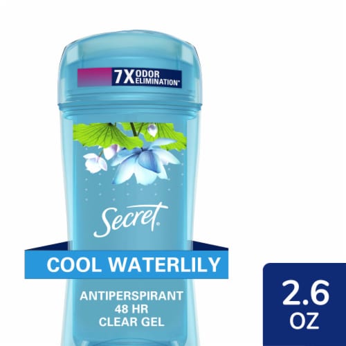 Secret Fresh Waterlily Clear Gel Antiperspirant and Deodorant Perspective: front