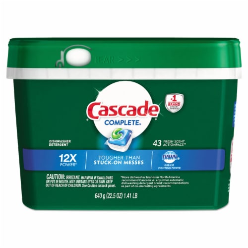 Cascade Complete ActionPacs Fresh Scent Dishwasher Detergent Perspective: front
