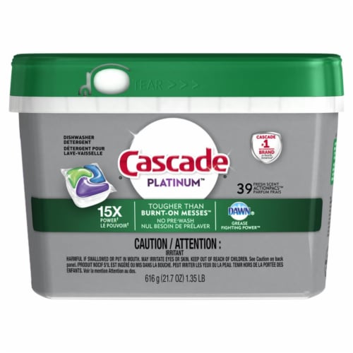 Cascade Platinum ActionPacs Fresh Scent Dishwasher Detergent