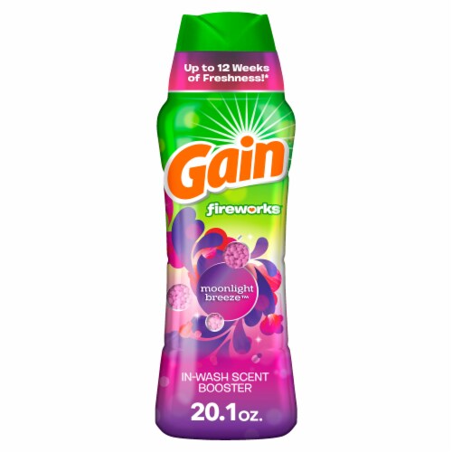 Gain Fireworks Moonlight Breeze In-Wash Scent Booster Beads Perspective: front