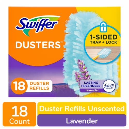 Swiffer Dusters Multi-Surface Duster Refills for Cleaning, Lavender Scent, 18 count Perspective: front
