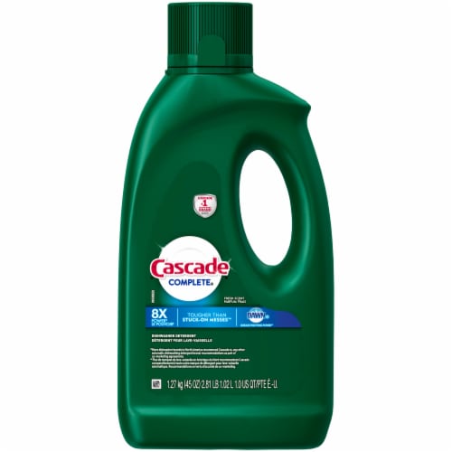 Cascade Complete Fresh Scent Liquid Dishwasher Detergent Perspective: front