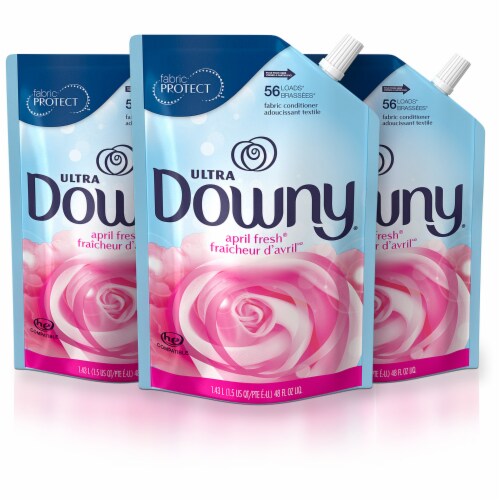 Downy April Fresh Conditioner Fabric Softener, 3 ct / 48 fl oz