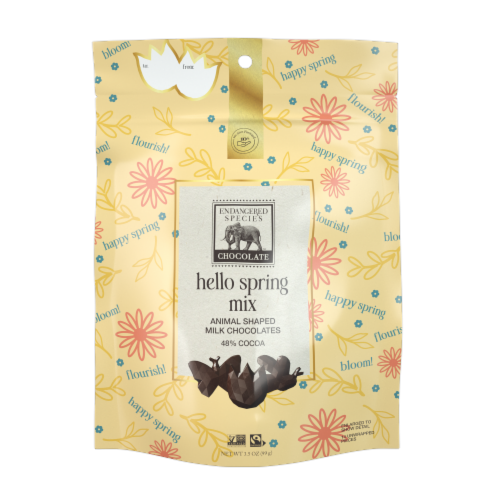 Endangered Species™ Hello Spring Animal Shaped Milk Chocolate Mix Perspective: front