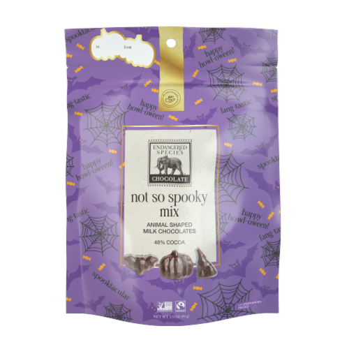 Endangered Species™ Not So Spooky Mix 48% Chocolate Animal Shapes Perspective: front
