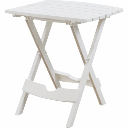 Adams Quik-Fold Table - White Perspective: front