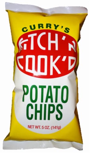 Curry's Kitchen Cook'D Potato Chips Perspective: front