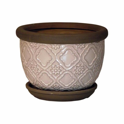 Trendspot 6 in. W Ceramic Planter White