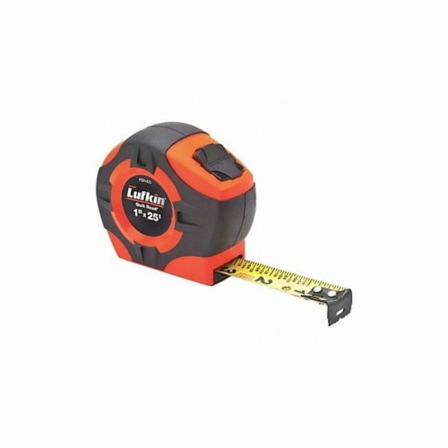 Crescent Lufkin Tape Measure,25 ft.,4 Rivet Hook PQR1425N, 1