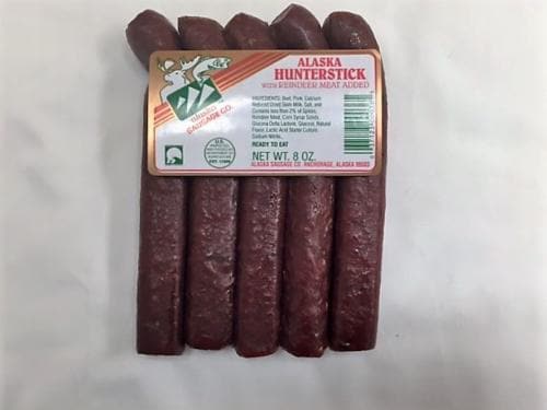 Alaskan Sausage Co. Reindeer Hunterstick Perspective: front