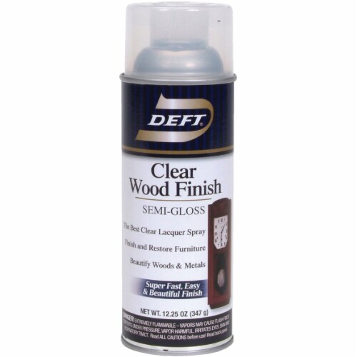 Deft® Clear Semi-Gloss Wood Finish Spray Perspective: front