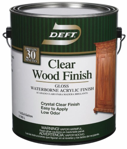 Deft Gloss Clear Water-Based Acrylic Finish and Sealer 1 gal. - Total Qty: 4 Perspective: front