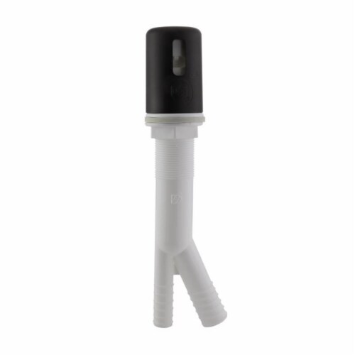 Danco 4010201 9 in. Universal Dishwasher Air Gap Cap, Black Perspective: front