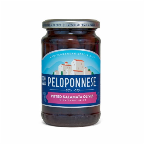 Peloponnese® Pitted Kalamata Olives Perspective: front