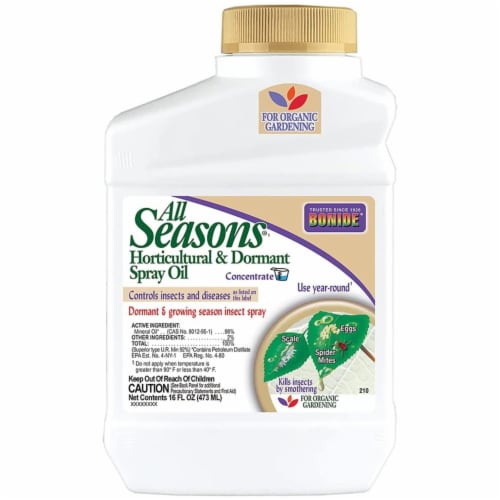 Bonide All seasons Organic Liquid Concentrate Horticultural & Dormant Spray Oil 16 oz