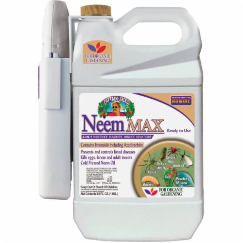 Bonide Captain Jack's Neem Max 64 Oz. Ready To Use Cold Pressed Neem Oil Spray Perspective: front