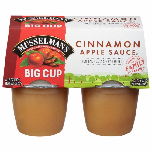 Musselman's® Big Cup Cinnamon Applesauce, 4 ct / 6 oz - Baker's