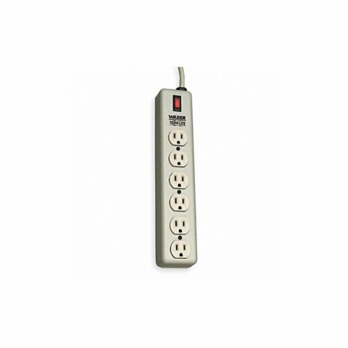 Tripp Lite Outlet Strip,6 Outlet,15A,12-1/2  L,Beg  6SPDX Perspective: front