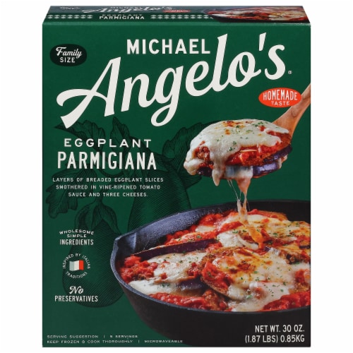 Michael Angelo's® Eggplant Parmigiana Family Size Frozen Meal Perspective: front